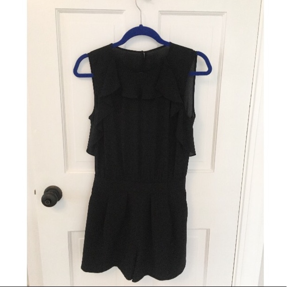 Zara Black Ruffle Romper